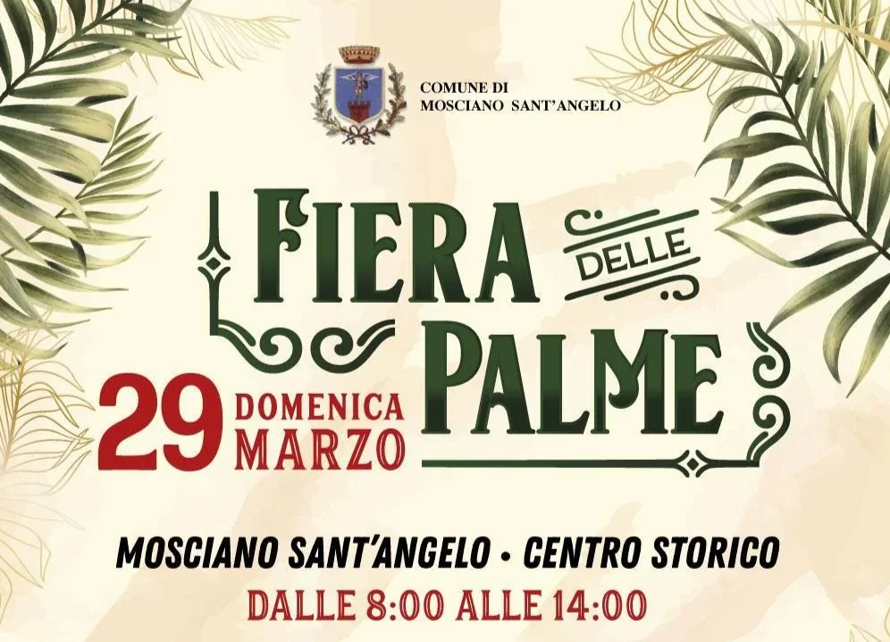 Torna la “Fiera delle Palme” a Mosciano, tradizione e territorio
