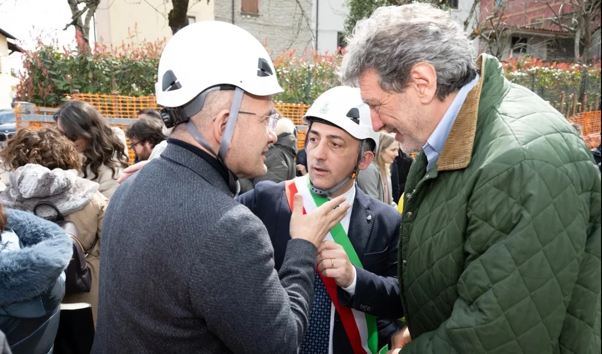 FOTO | Nerito, posata la prima pietra della nuova scuola “Don Michelangelo Forti”