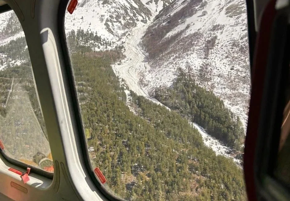 FOTO e VIDEO | Valanga ai Valloni di Campo Imperatore