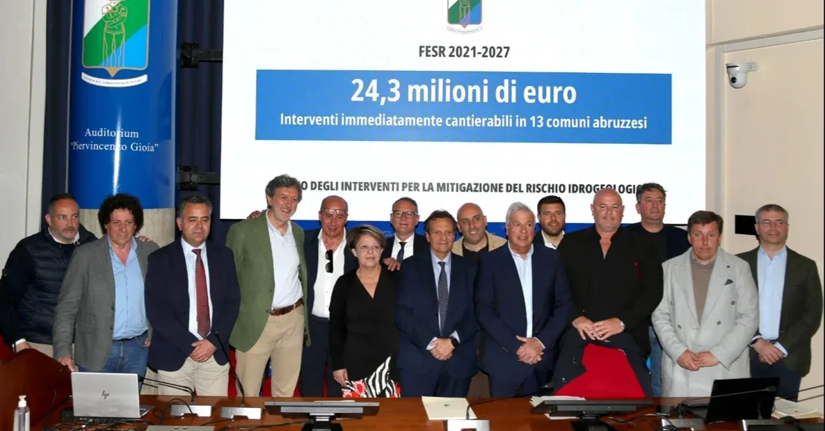 Dissesto idrogeologico, 24 milioni per 13 comuni abruzzesi