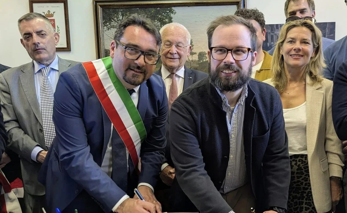 FOTO | Teramo incontra Memmingen nel quarantennale del gemellaggio