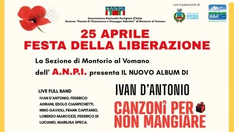 Festa della Liberazione dell'ANPI di Montorio al Vomano tra memoria, musica ed arte