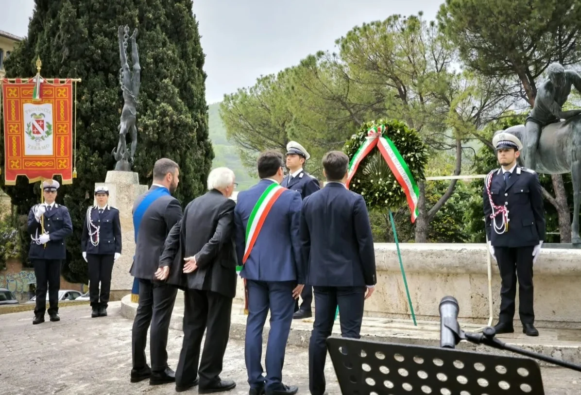 25 aprile, le celebrazioni a Teramo nell'81° anniversario della Liberazione