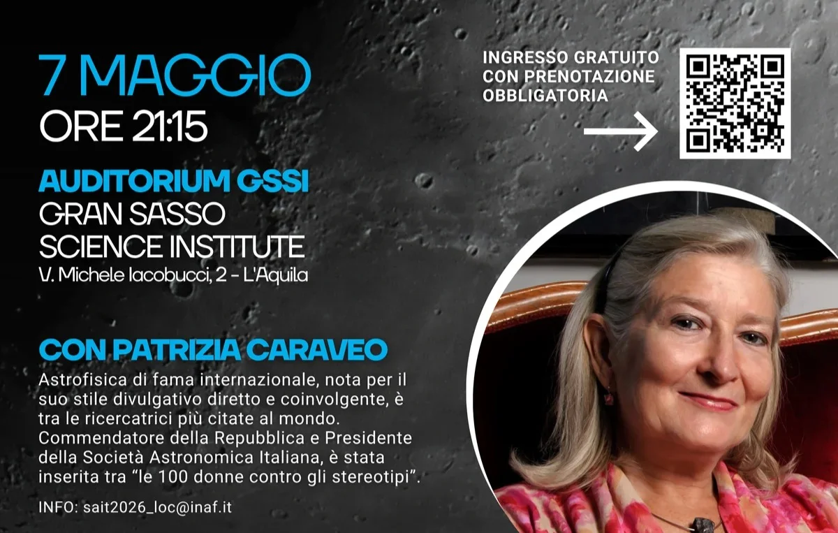 “Perché vogliamo tornare sulla Luna?”, l'astrofisica Patrizia Caraveo ospite al GSSI