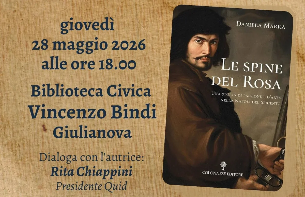 "Le spine del Rosa", a Giulianova la presentazione del romanzo di Daniela Marra