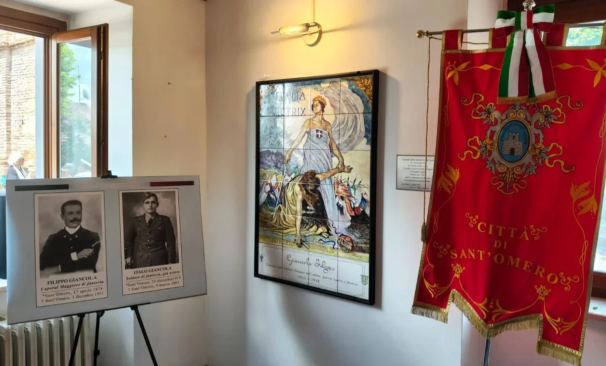 FOTO | Sant'Omero, svelata la targa in ricordo dei soldati Filippo e Italo Giancola
