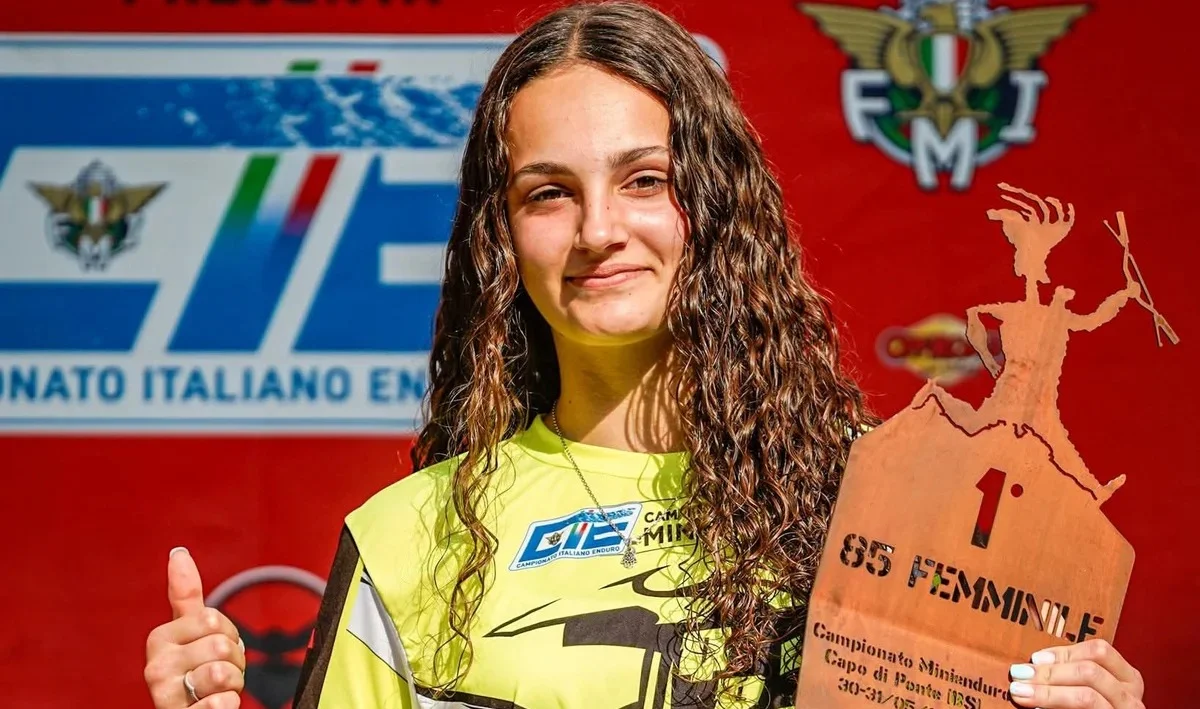 Minienduro, altro successo della giovane Zaira di Lorenzo al Campionato Italiano