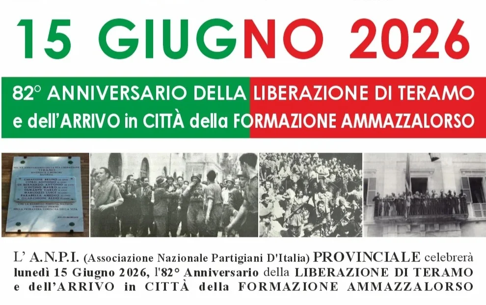 82° anniversario della Liberazione di Teramo, lunedì 15 le celebrazioni