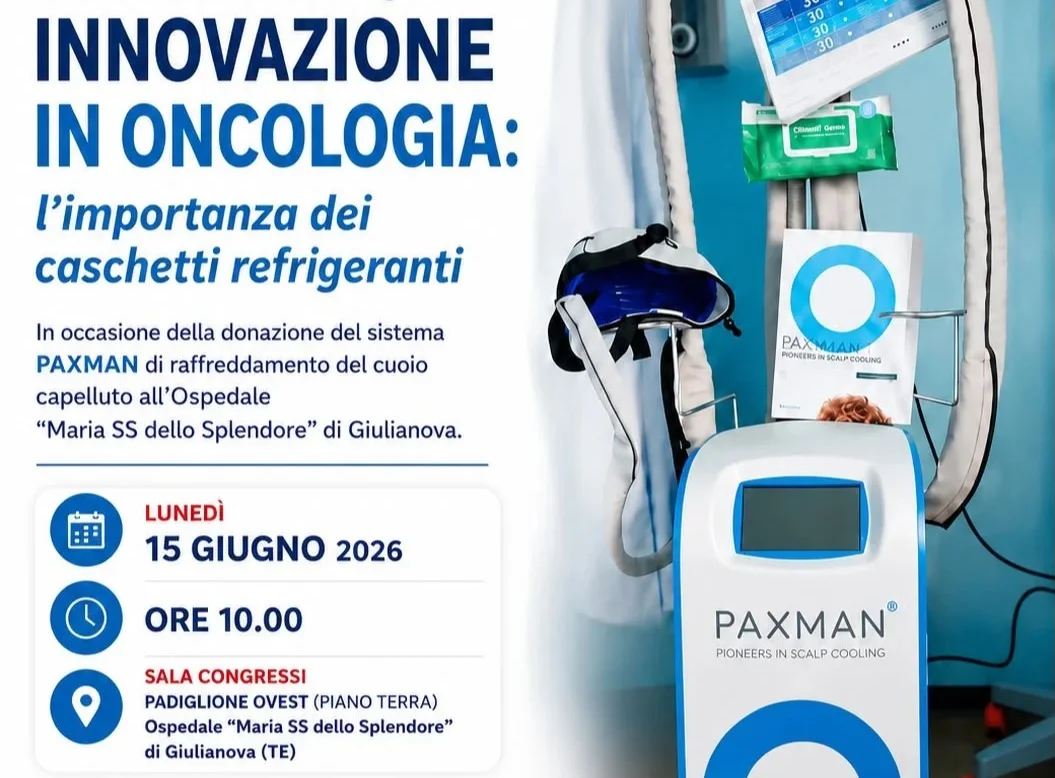 Donato un caschetto refrigerante all'Ospedale di Giulianova