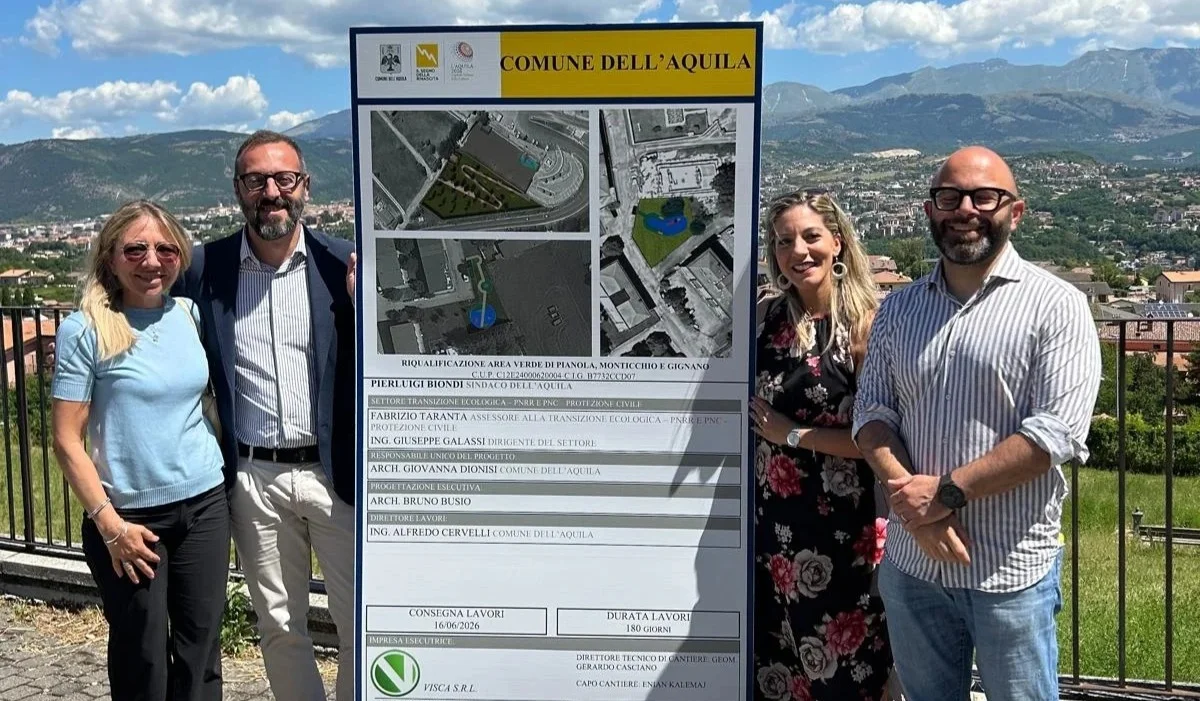 FOTO | Pianola, al via i lavori per il nuovo parco urbano