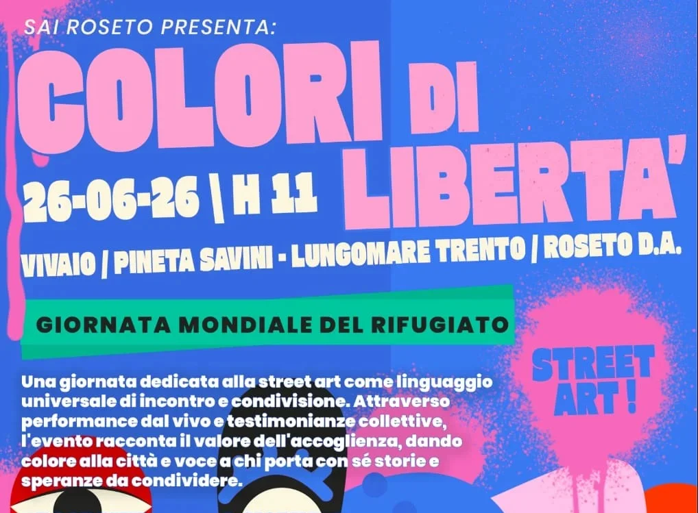 “Colori di Libertà” nella Giornata Mondiale del Rifugiato