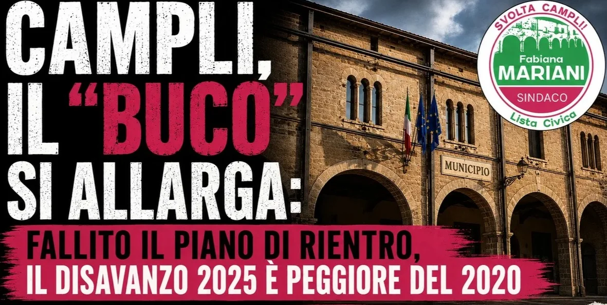 Svolta Campli, il piano di rientro di Agostinelli è fallito