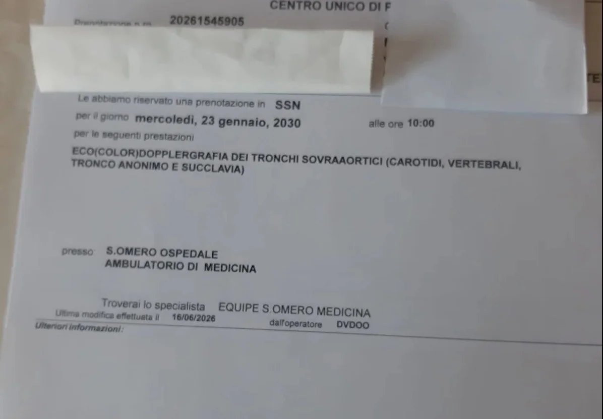ASL, Sant'Omero: eco-color-doppler? Al 2030!