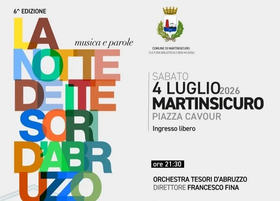 La notte dei tesori, a Martinsicuro le eccellenze abruzzesi tra musica e racconti