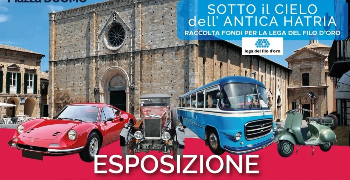 Sotto il cielo di Hatria: 80 equipaggi per l'esposizione di auto, moto e pullman storici