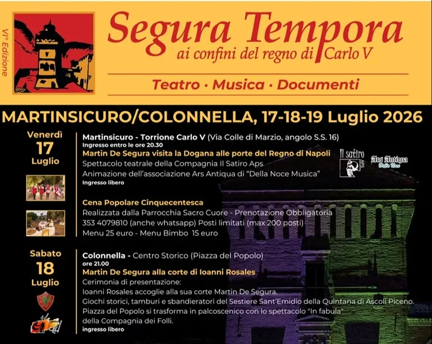 Martinsicuro e Colonnella... nel '500 con “Segura Tempora”