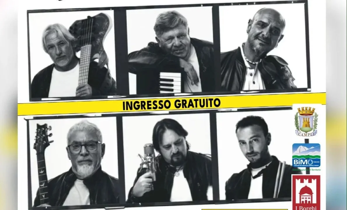 I Nomadi in concerto lunedì a Campli
