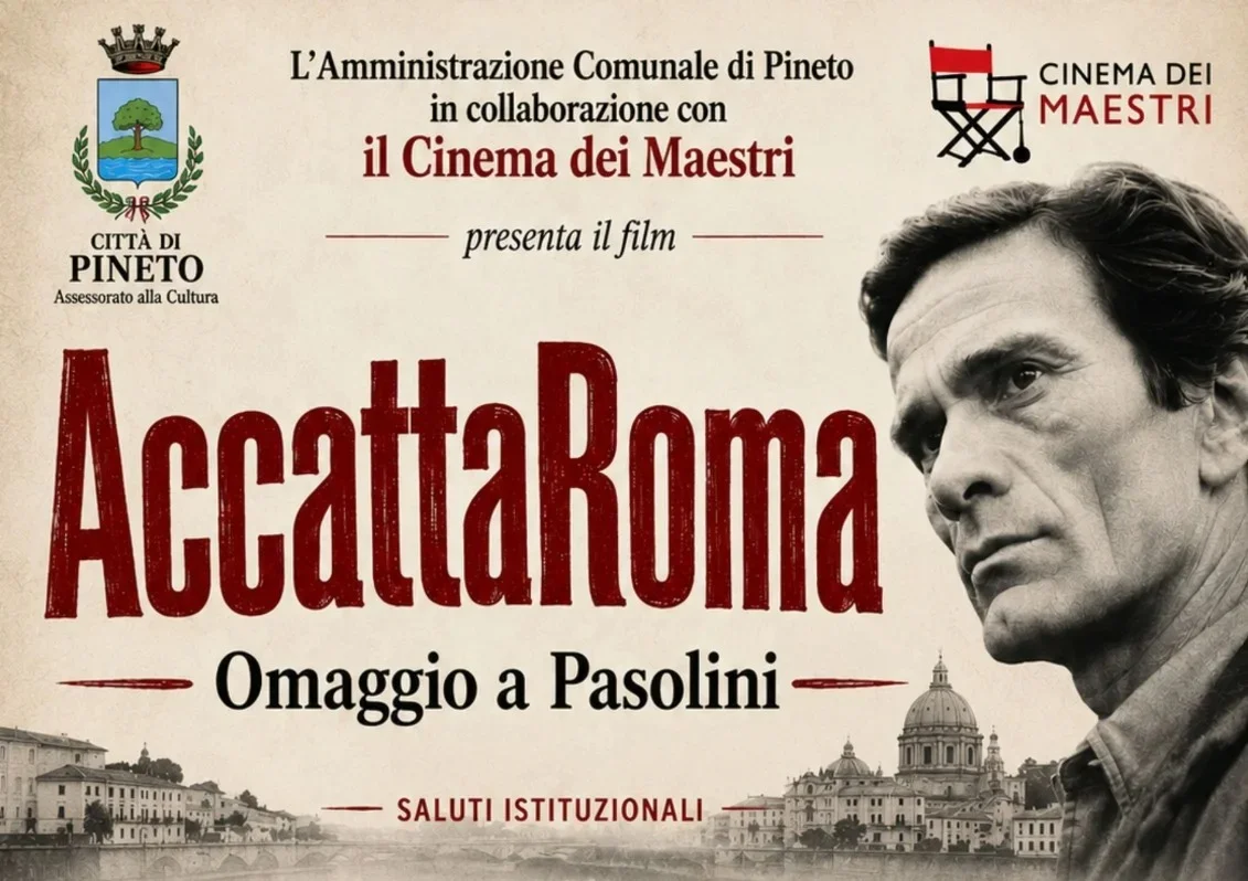 “AccattaRoma”, a Pineto omaggio cinematografico a Pier Paolo Pasolini