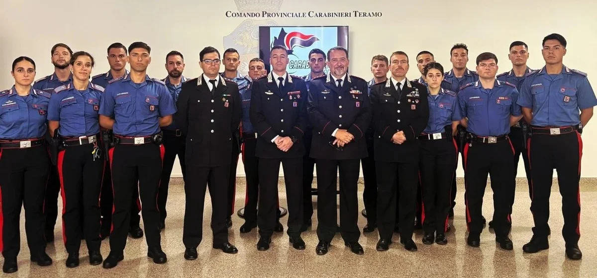 FOTO | Teramo, sedici nuovi carabinieri in provincia