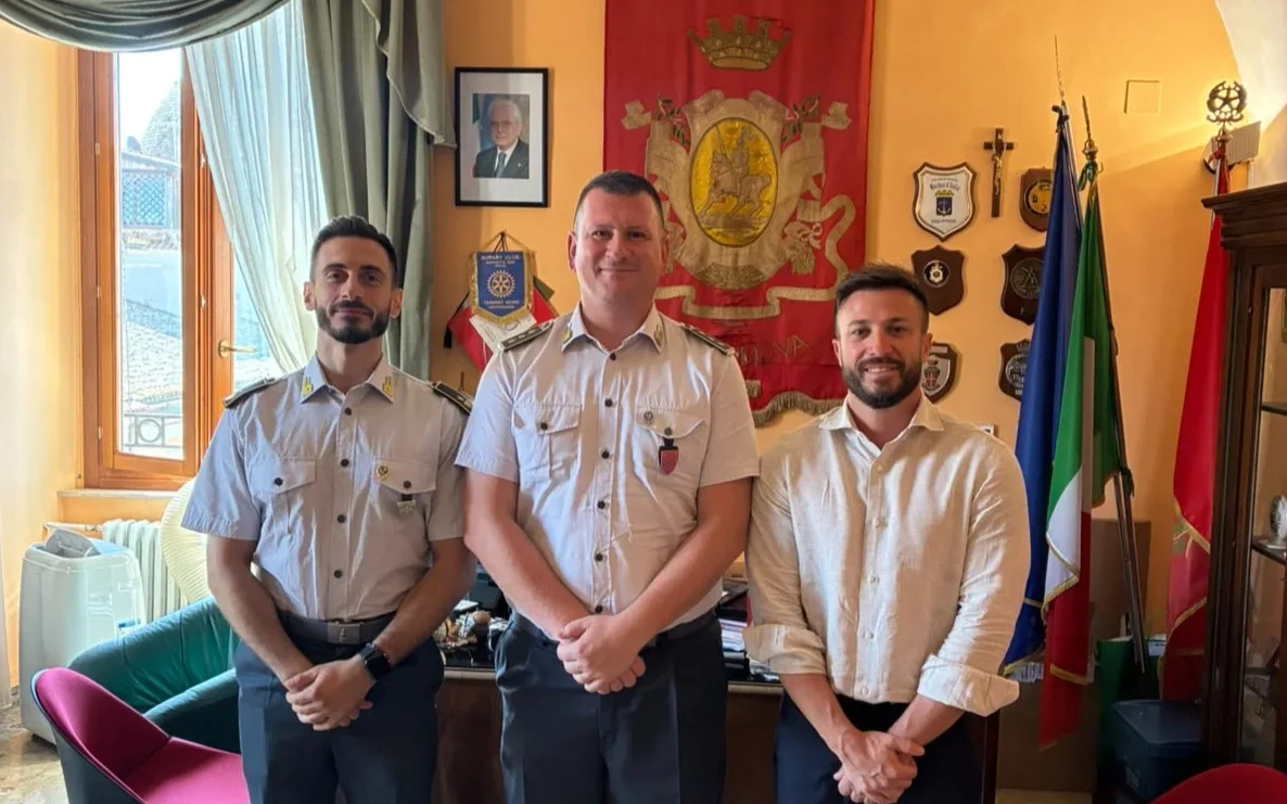 Giulianova, il sindaco ha incontrato il nuovo  Comandante della GdF