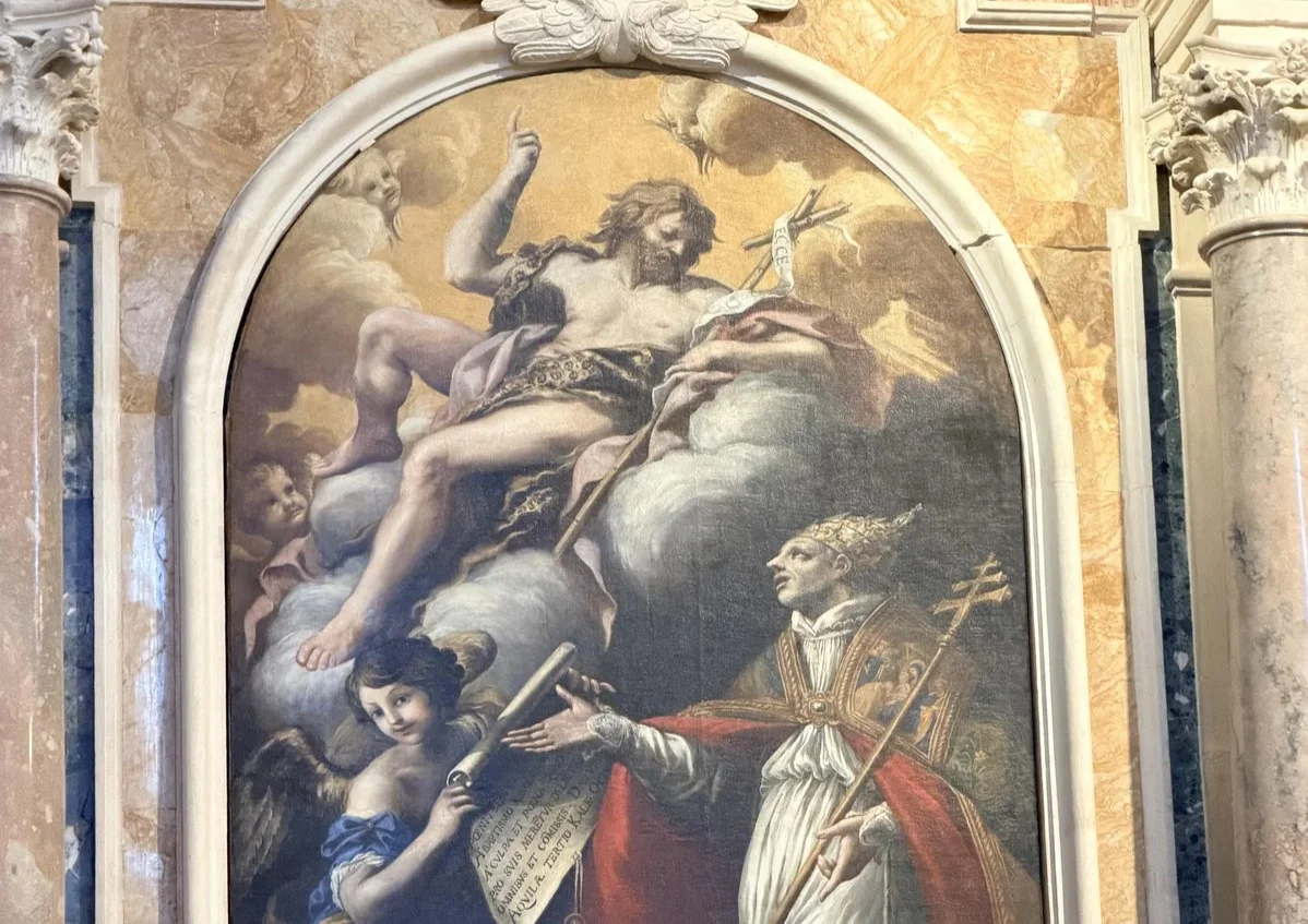 Da Trento a Collemaggio: la tela di Celestino V è tornata "a casa"