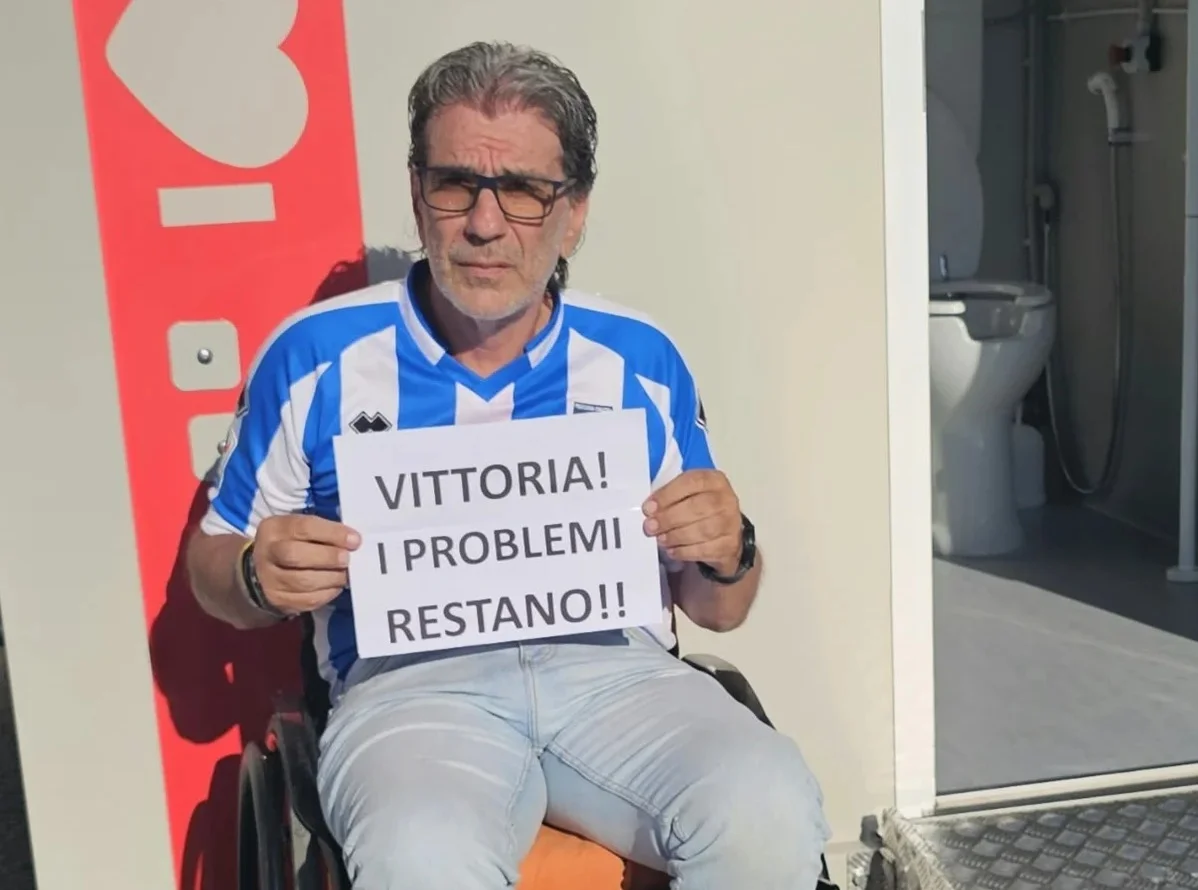 Stadio Adriatico, installati i bagni per disabili ma i problemi restano
