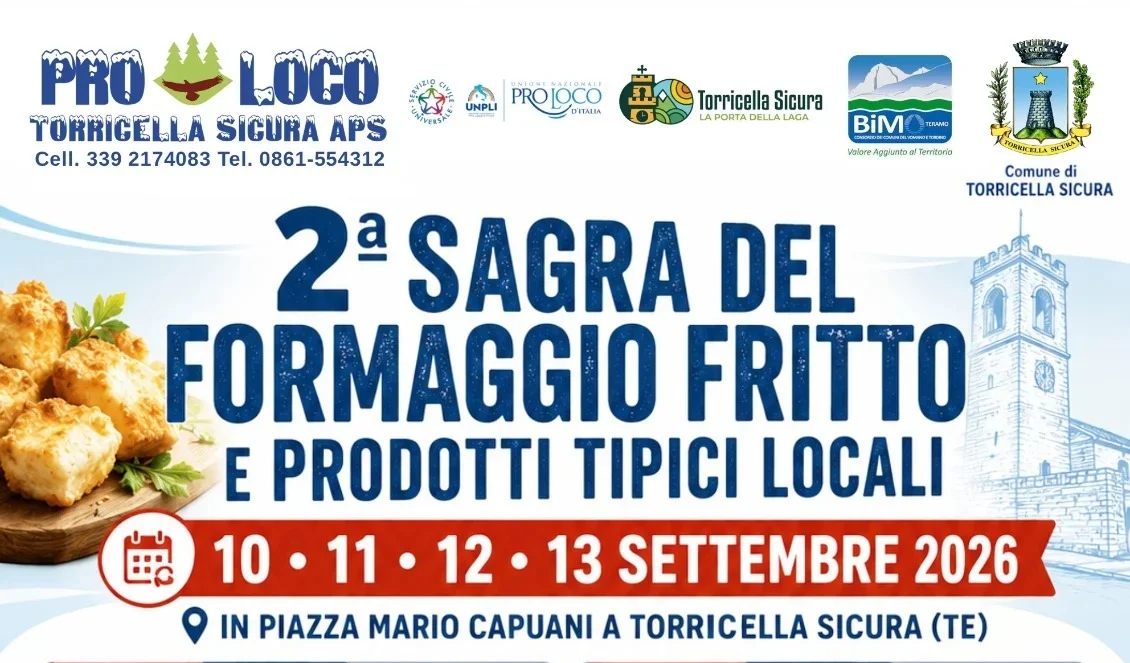 2^ Sagra del Formaggio Fritto, da giovedì a domenica a Torricella Sicura