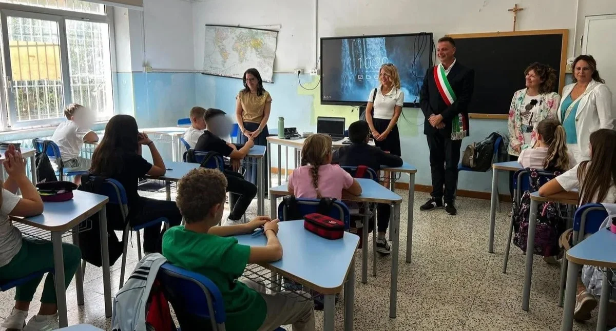 Primo giorno di scuola a Montorio al Vomano, il saluto dell'amministrazione