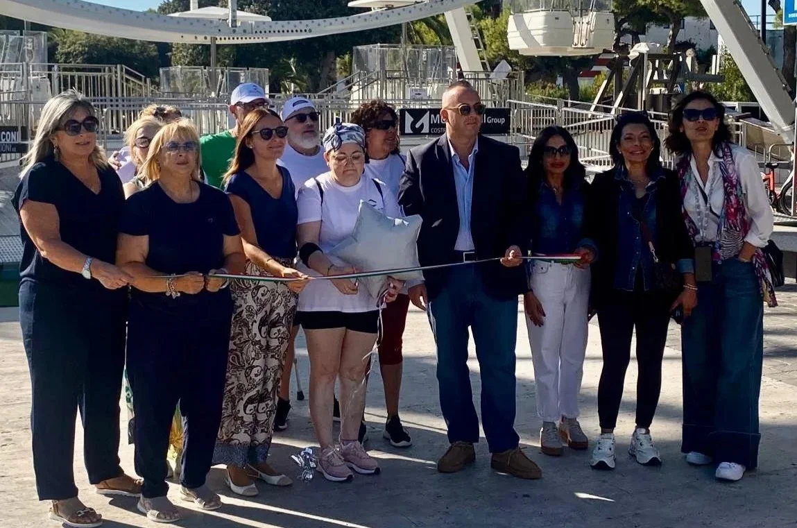 FOTO | Il Cammino delle Sirene, partito da Giulianova il percorso contro la miastenia