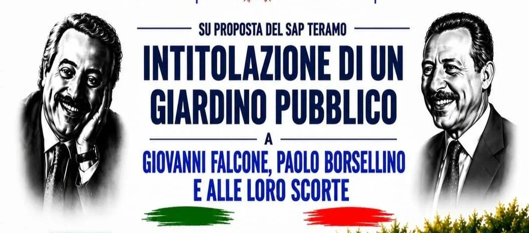 Teramo intitolerà un giardino a Falcone, Borsellino e alle loro scorte