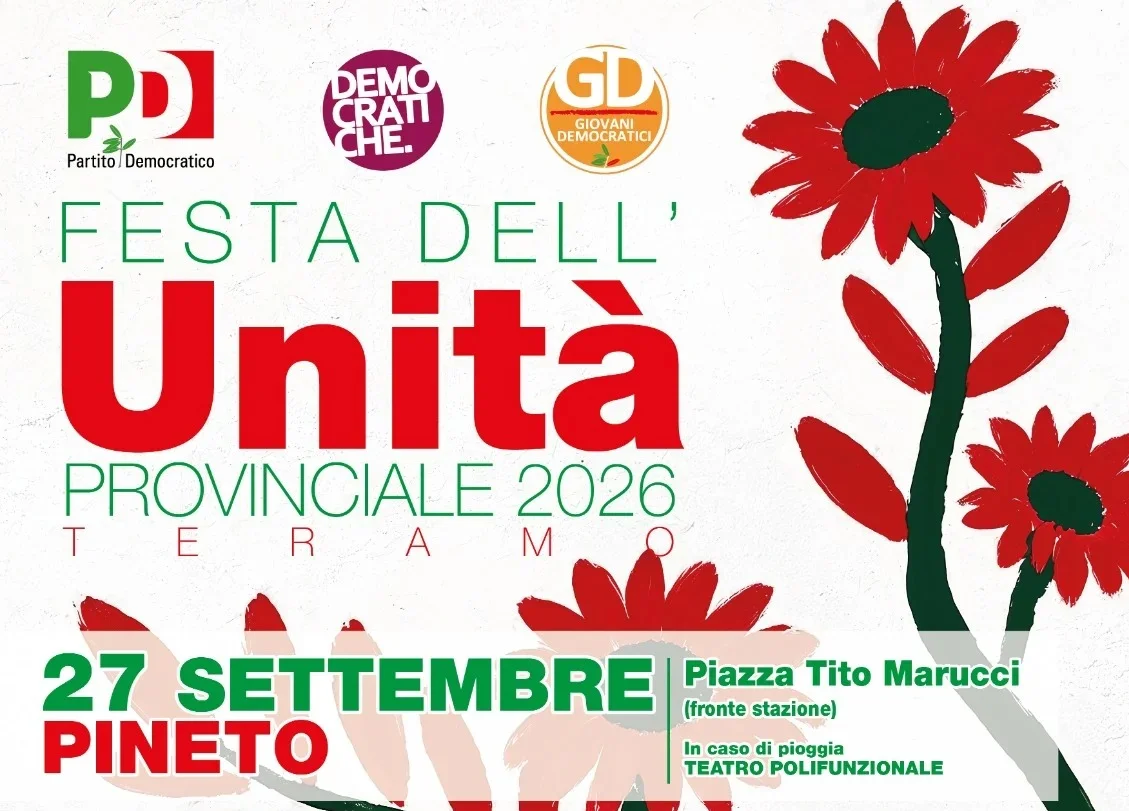 Pineto: la Festa dell'Unità porta in piazza pace, sanità e sport