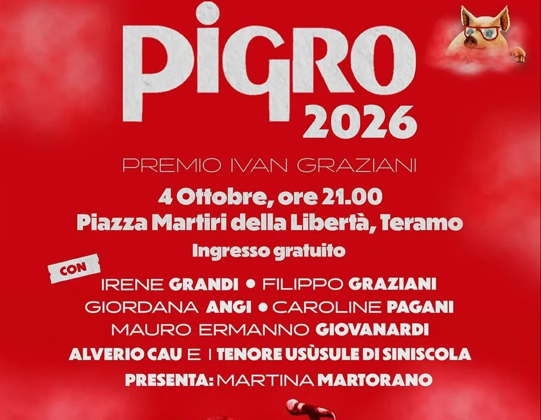 Teramo, il Premio Pigro 2026 entra nel vivo