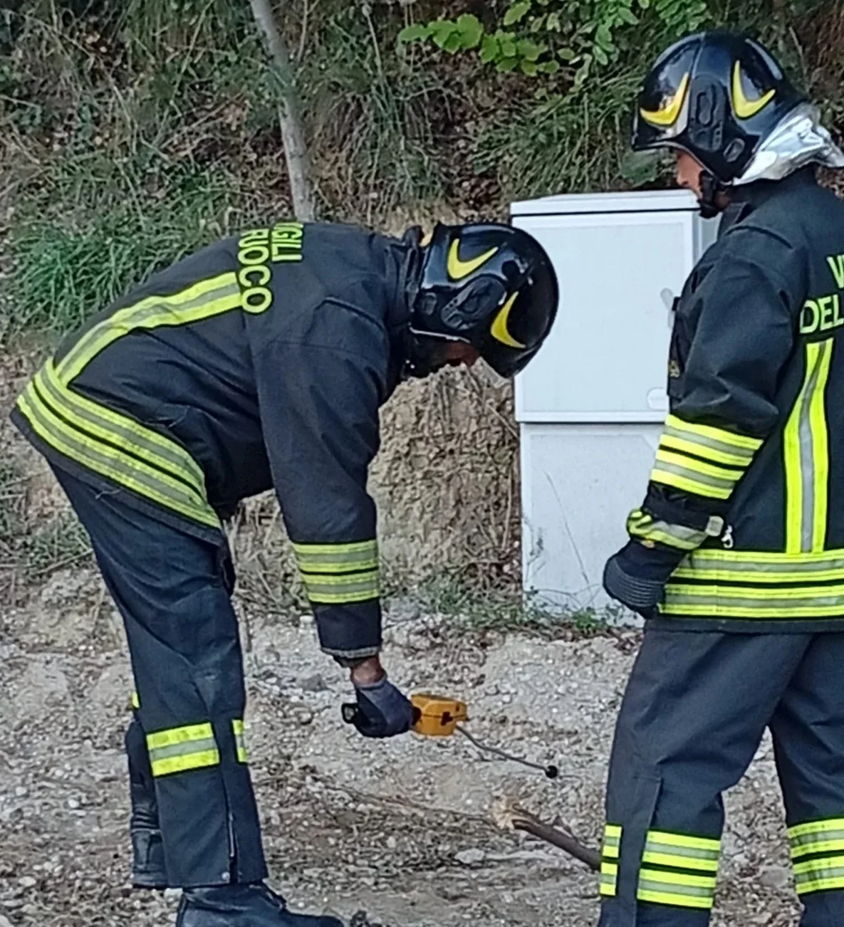 FOTO | Fuga di gas a Colle Marino: condotta riparata in alcune ore