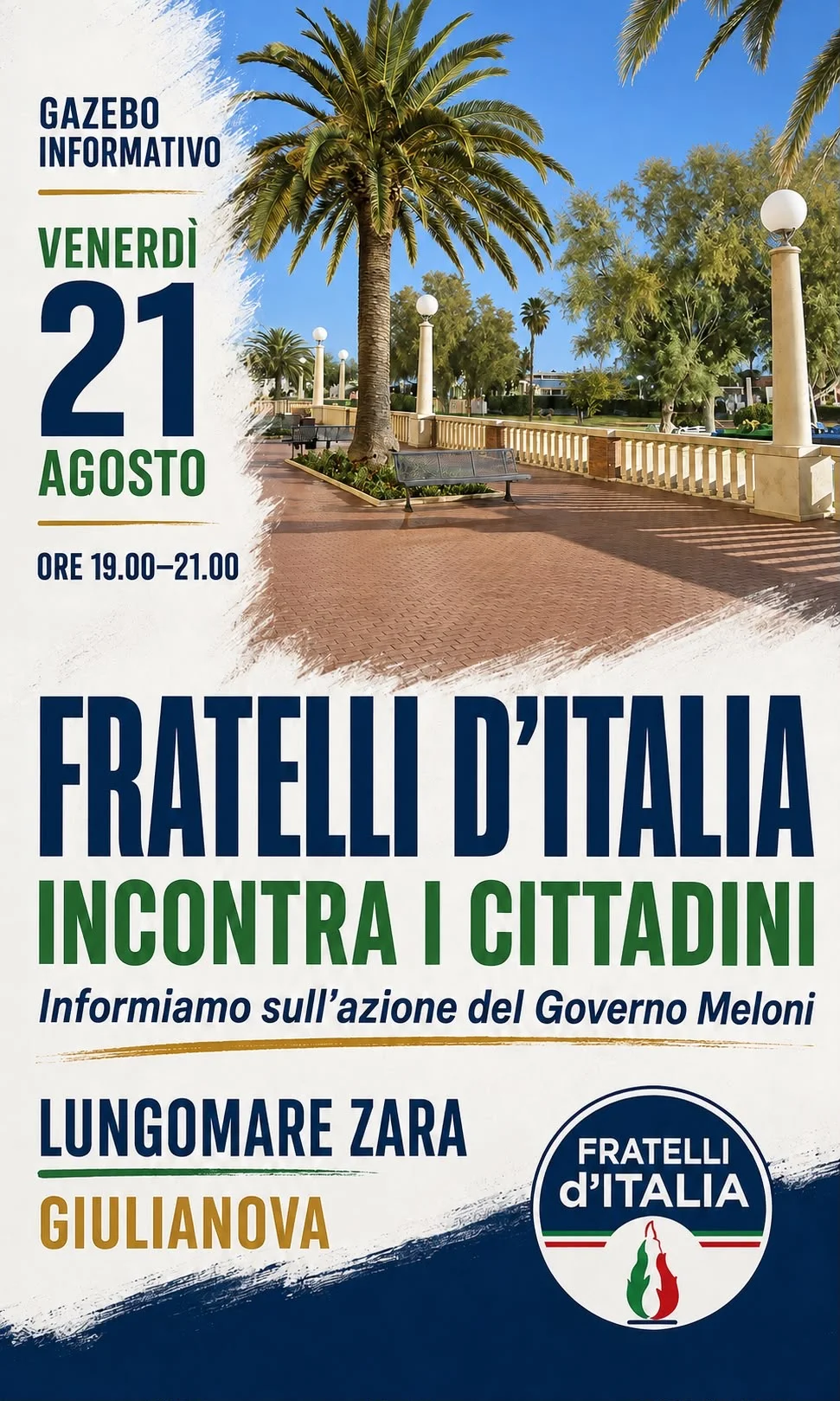 La Destra non va in vacanza: incotro a Giulianova con Fratelli d'Italia