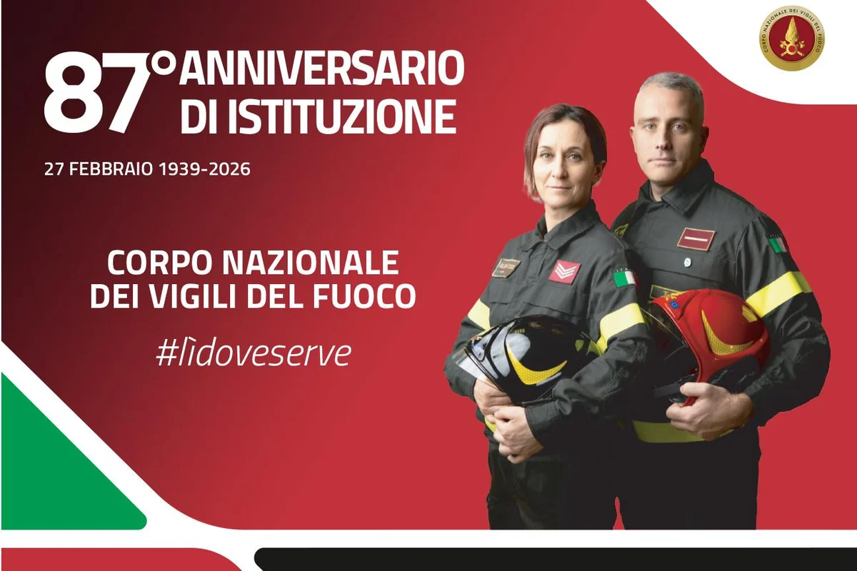 Prima Festa dei Vigili del Fuoco a 87 anni dall'istituzione del Corpo Nazionale