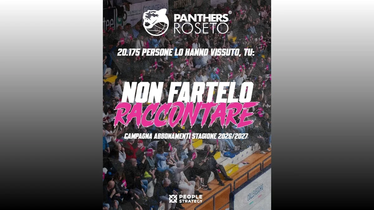 Basket A1, le Panthers Roseto presentano la campagna abbonamenti '26-'27