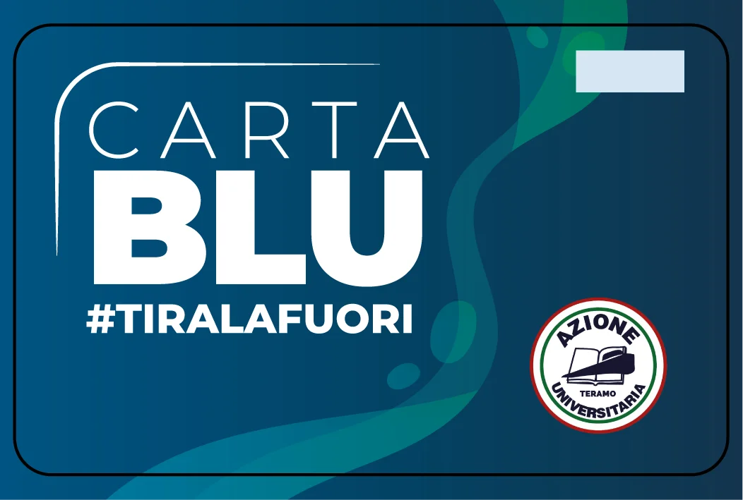Riparte ufficialmente "Carta Blu", il progetto promosso da Azione Universitaria Teramo