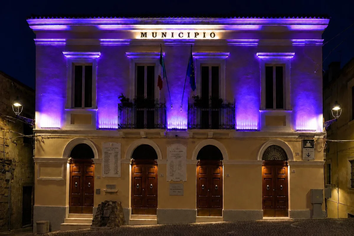 Solidarietà, Castiglione Messer Raimondo si illumina di viola per la fibromialgia