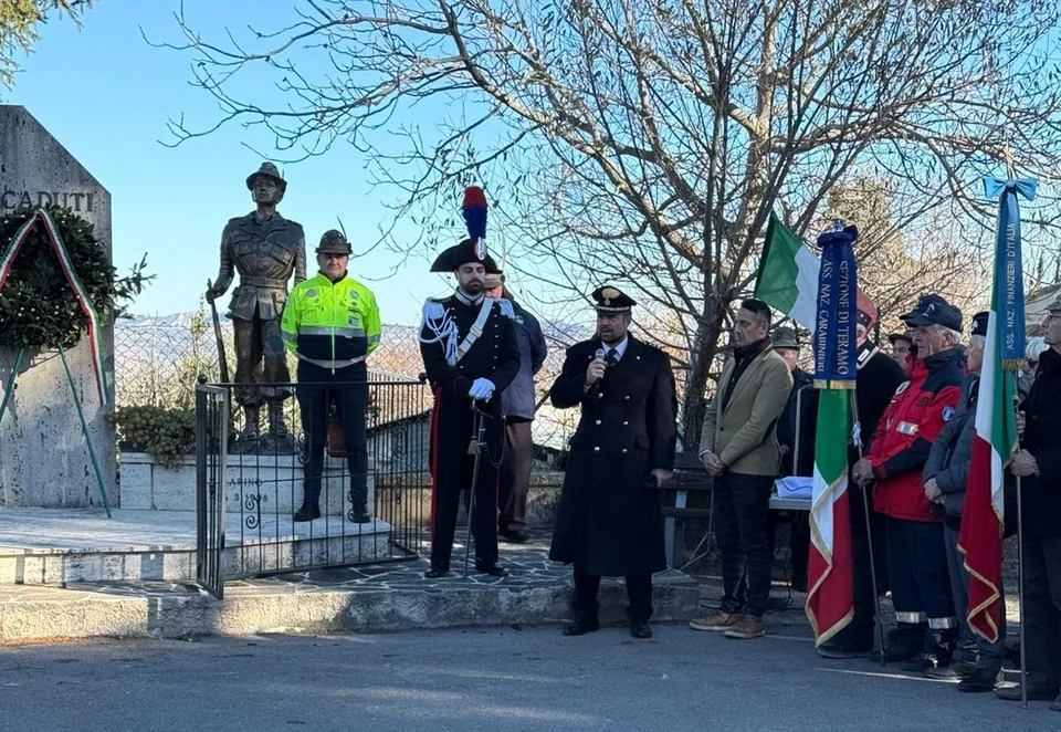 La piazza di Rapino sarà intitolata al Carabiniere Cortellucci