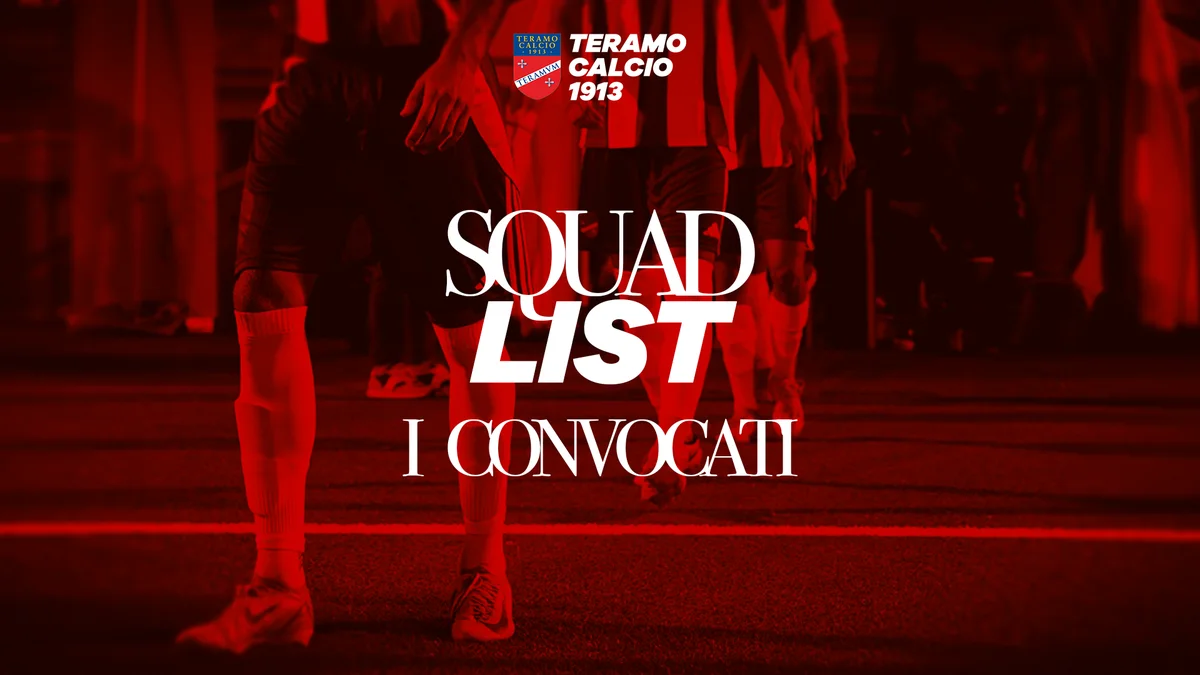 Calcio D/F, Teramo: i 23 convocati per Macerata