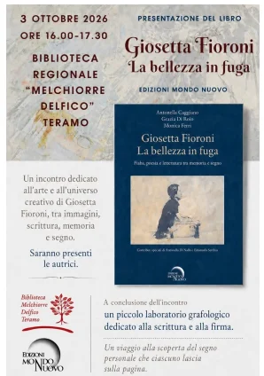 La bellezza in fuga. Fiaba, poesia e letteratura tra memoria e segno: un volume su Giosetta Fiorni