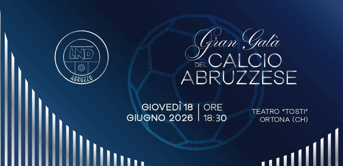 Gran Galà del Calcio abruzzese, il 18 giugno a Ortona la quinta edizione