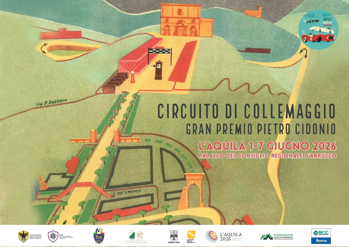 Il Gran Premio Pietro Cidonio torna a L'Aquila tra auto storiche e memoria