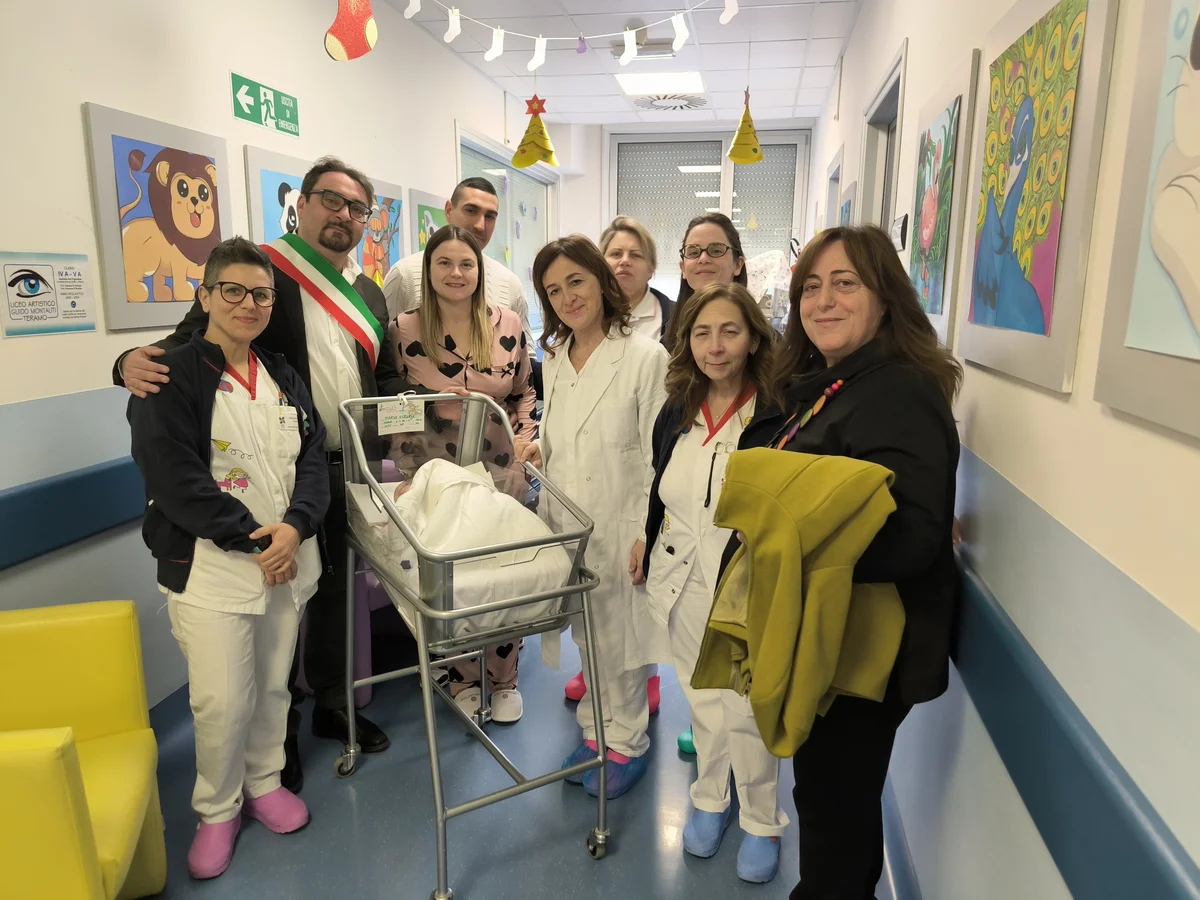 Benvenuta Maria Vittoria, il saluto del sindaco alla prima nata del 2026