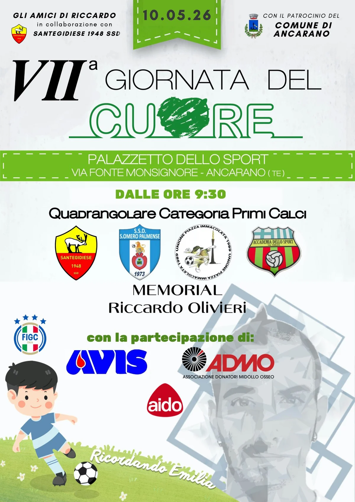 VII giornata del cuore Memorial Riccardo Olivieri ad Ancarano