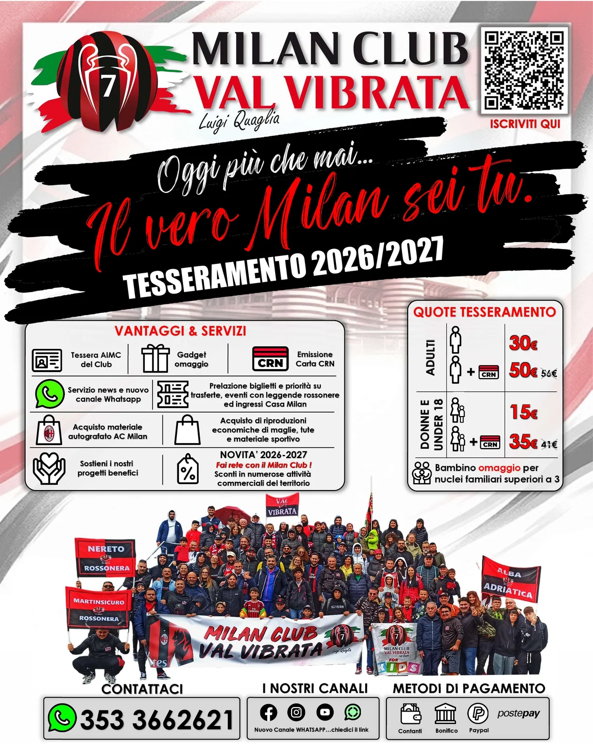 Il Milan Club Val Vibrata riapre la campagna tesseramenti