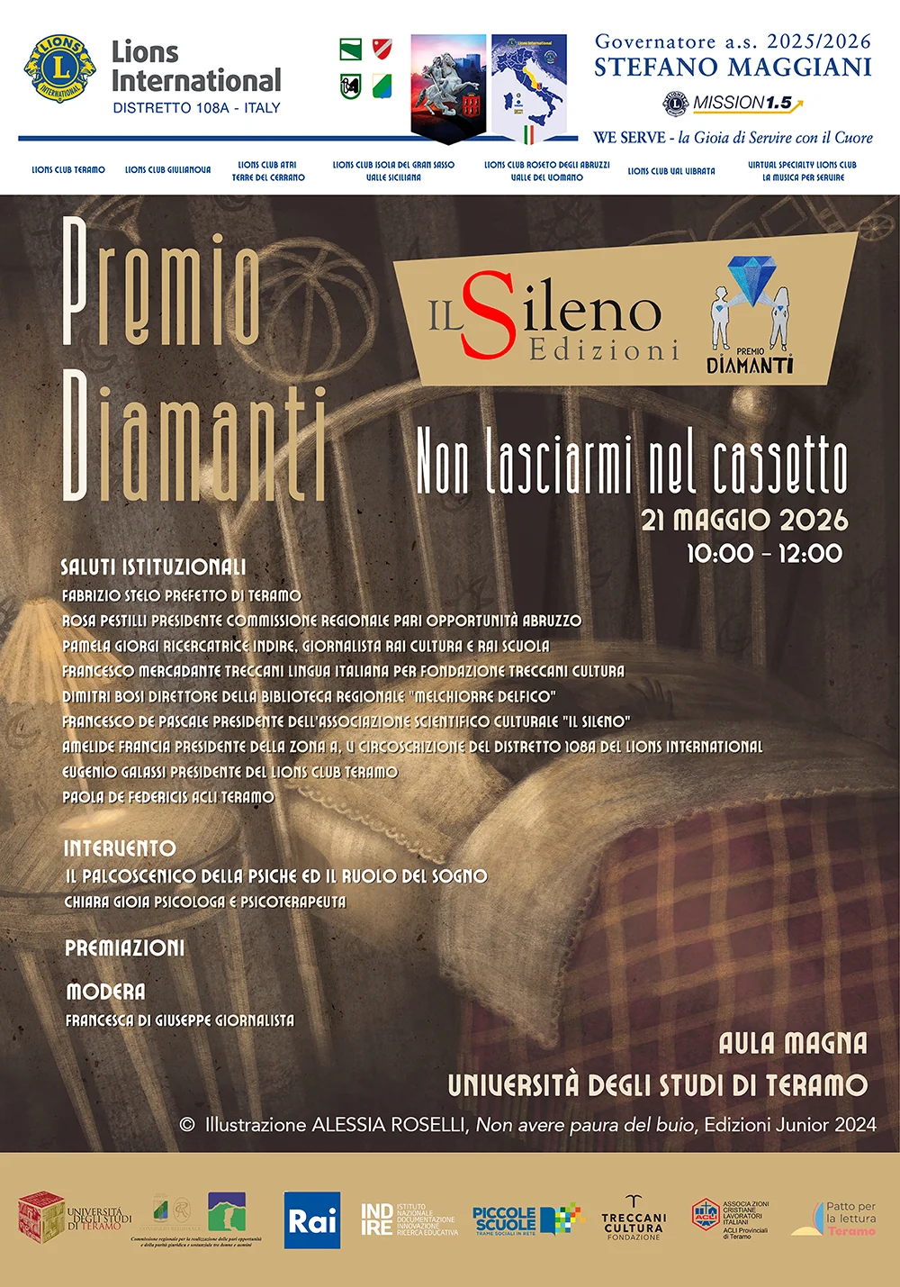 Premio Diamanti, la IV edizione all'università di Teramo