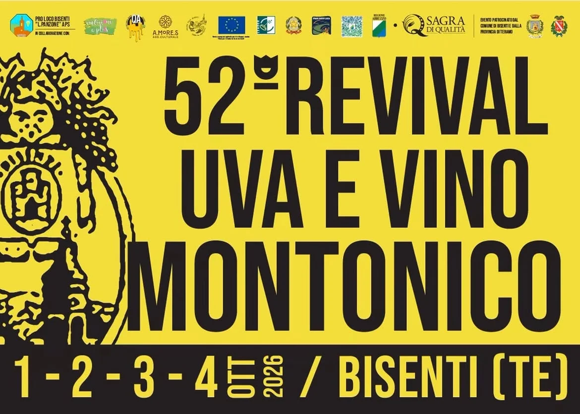Revival dell’uva e del vino Montonico, a Bisenti la 52^ edizione