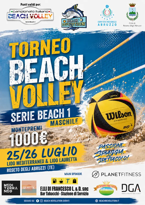 Tappa Nazionale Fipav di Beach Volley a Roseto
