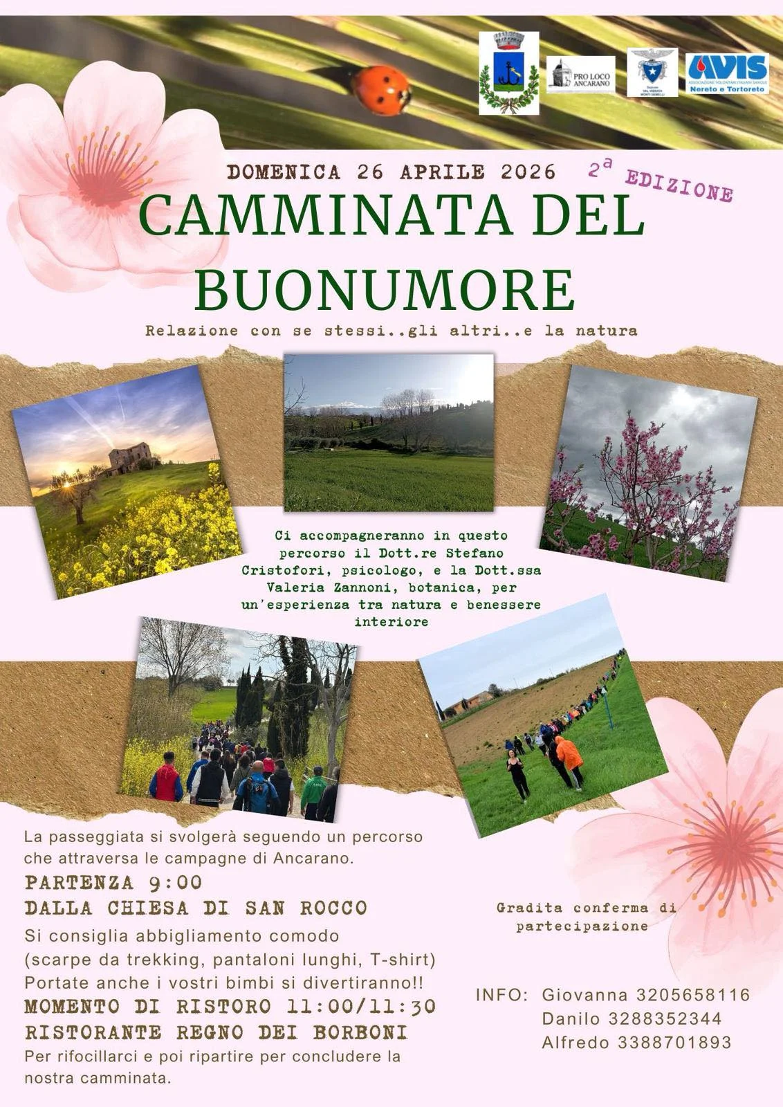 Domenica la Camminata del Buonumore ad Ancarano